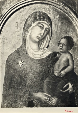 Lombardi — Anonimo senese - sec. XIV - Madonna con Bambino — insieme
